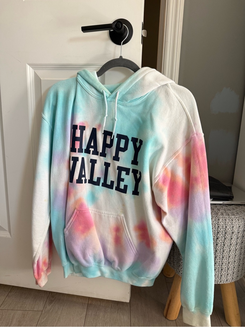 Penn State Tie-Dye "HAPPY VALLEY" Pullover Hoodie - Pastel